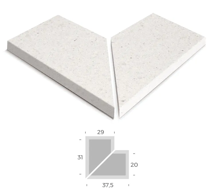 Orienta Zero Corner Post Cap Femce - imer talia