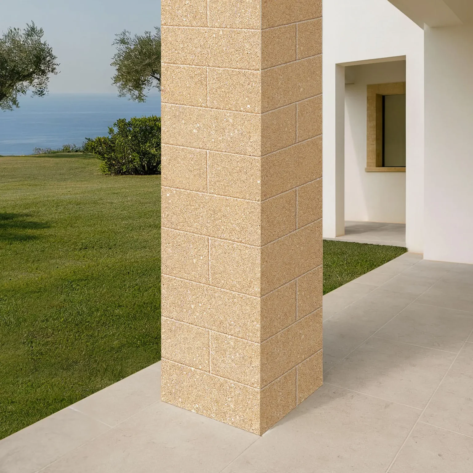Pillar Cladding Corner in Biocarparo - imer italia