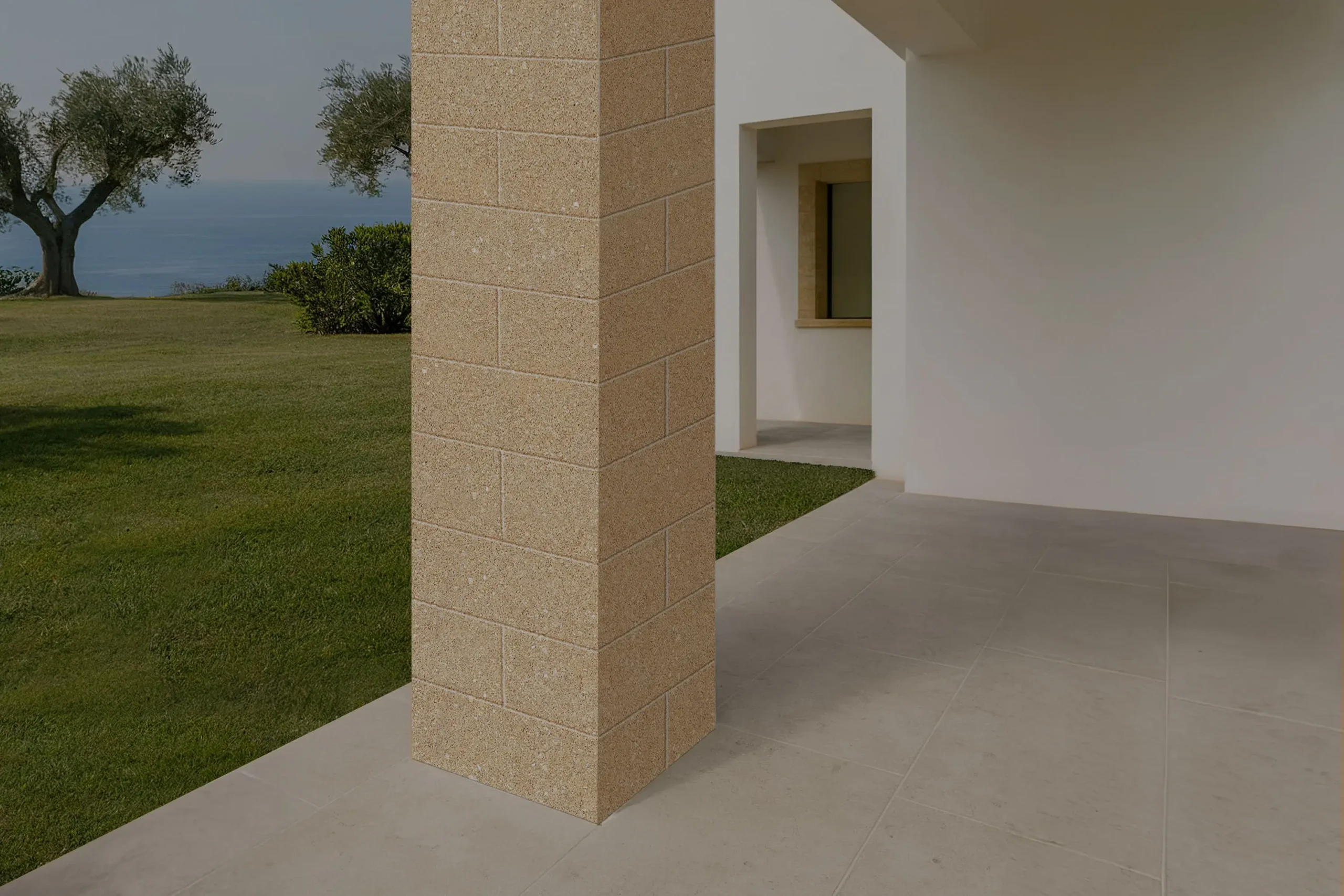 Pillar Cladding Corner in Biocarparo - imer italia